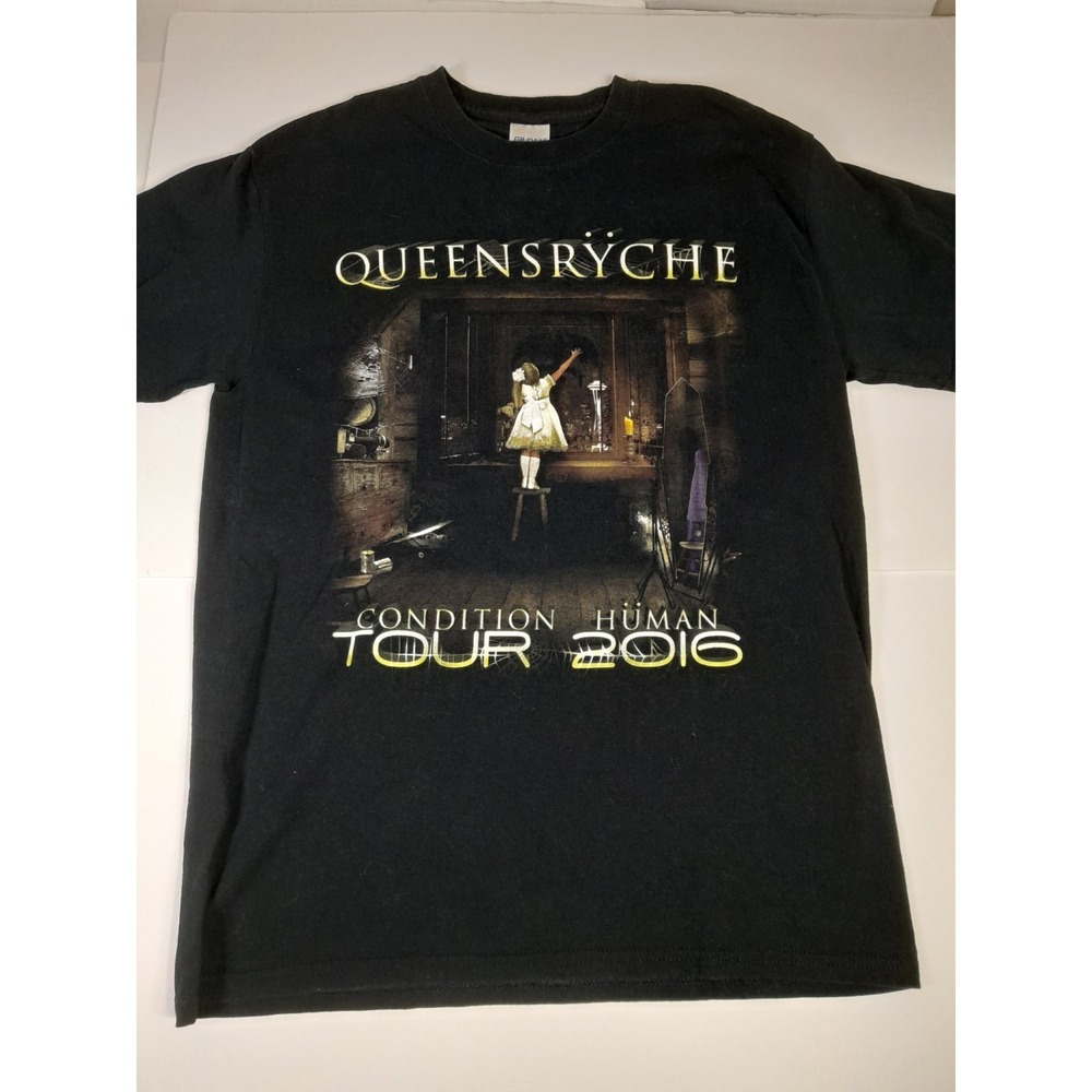 Queensryche T Shirt Sz M 2016 Concert Tour Condition Human Rock TEE